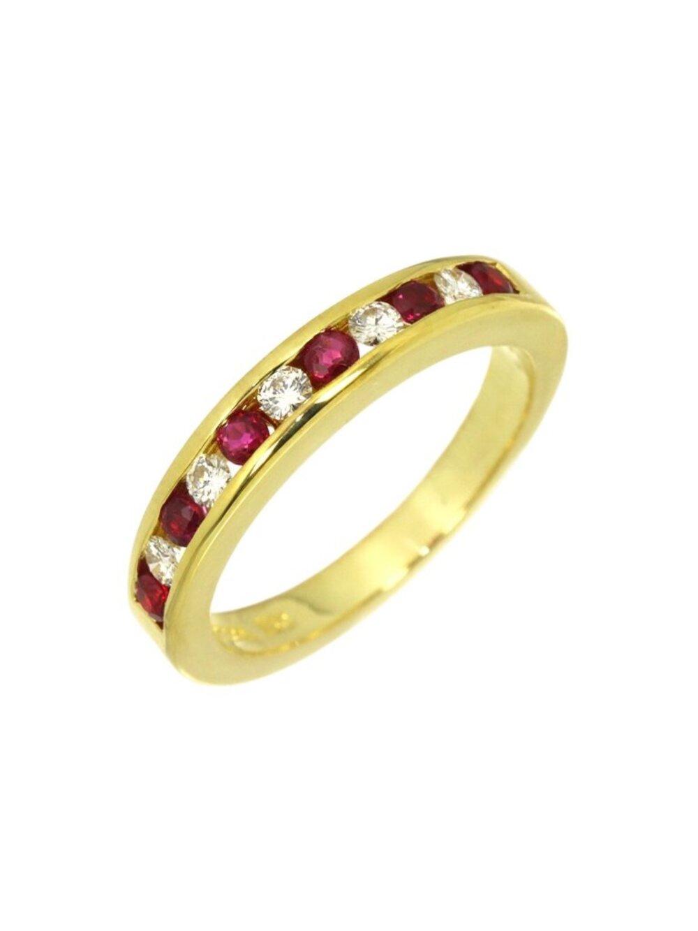 Tiffany & Co Ring Ruby Diamond 18k Yellow Gold